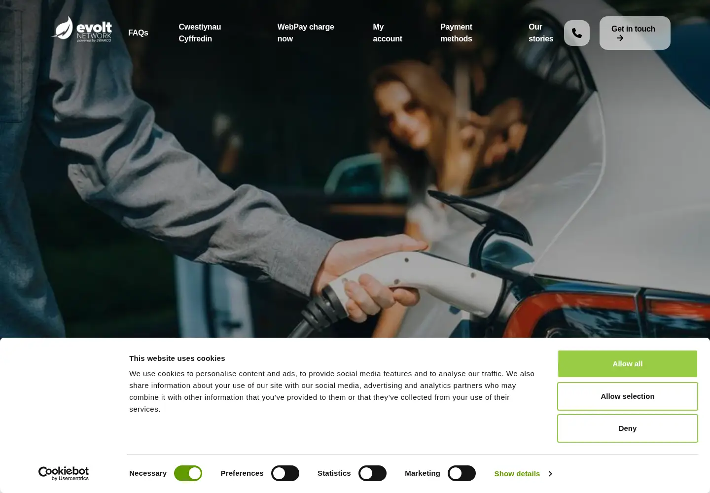 Screenshot of evoltnetwork.co.uk