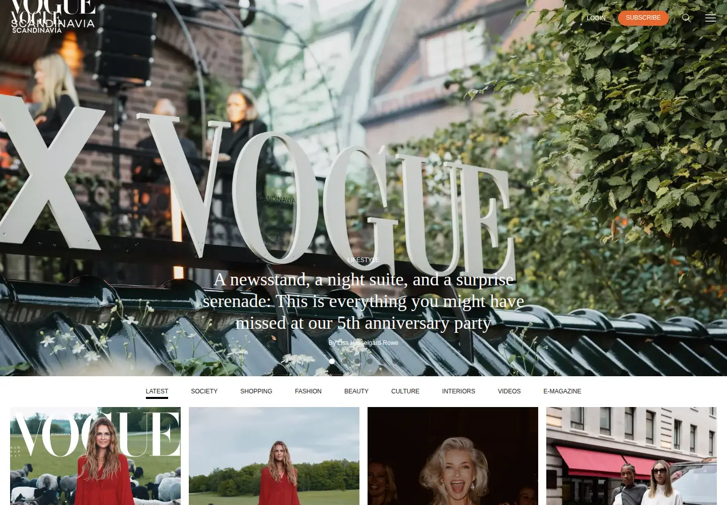 Screenshot of voguescandinavia.com