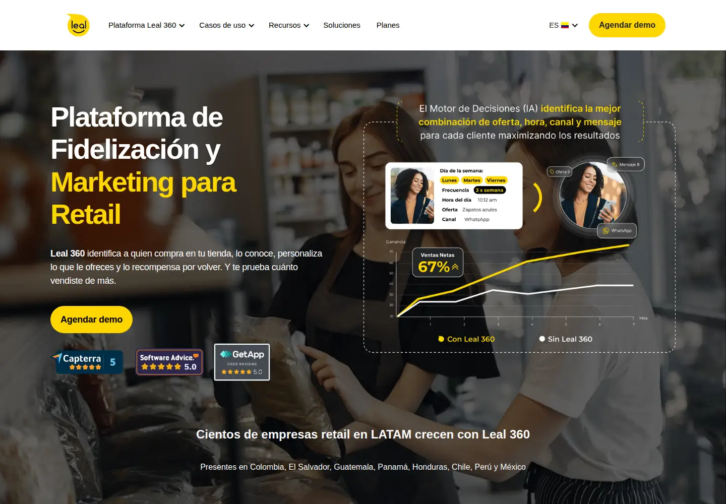 Screenshot of puntosleal.com