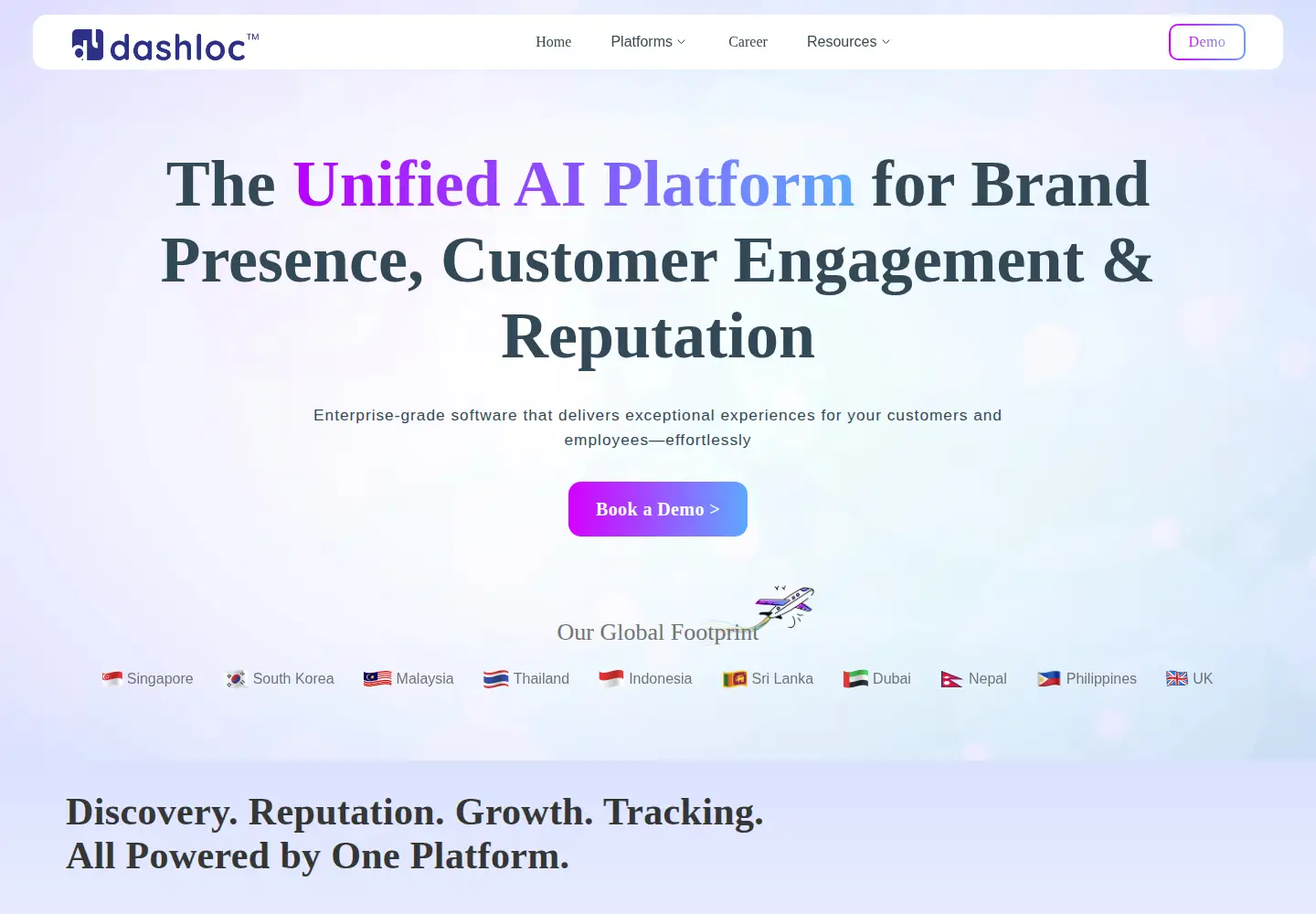 Captured homepage of dashloc.com in the current scan