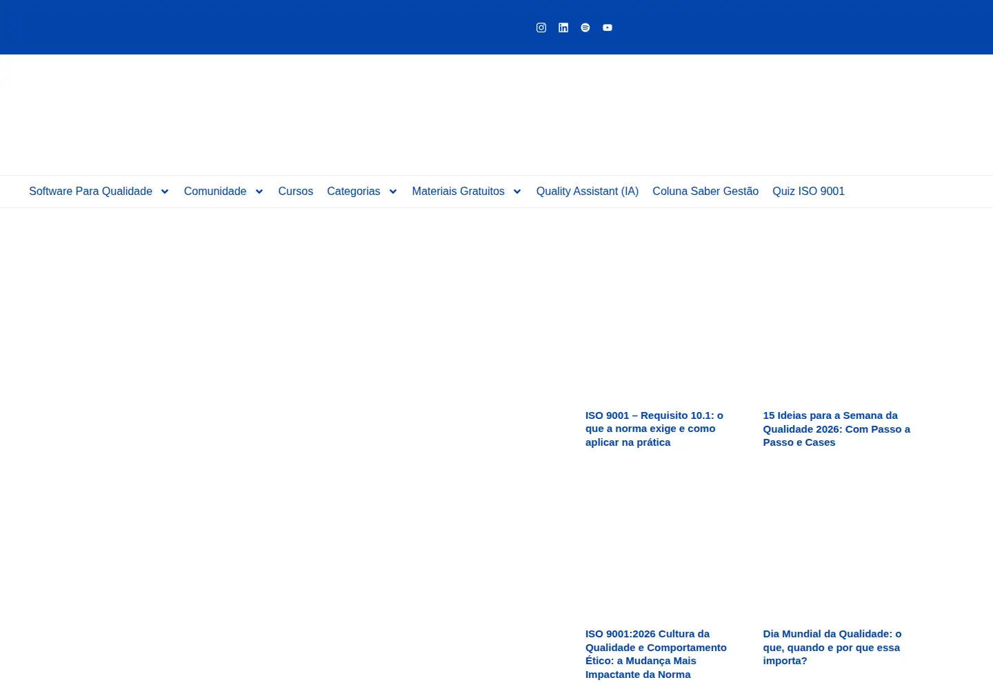 Screenshot of blogdaqualidade.com.br