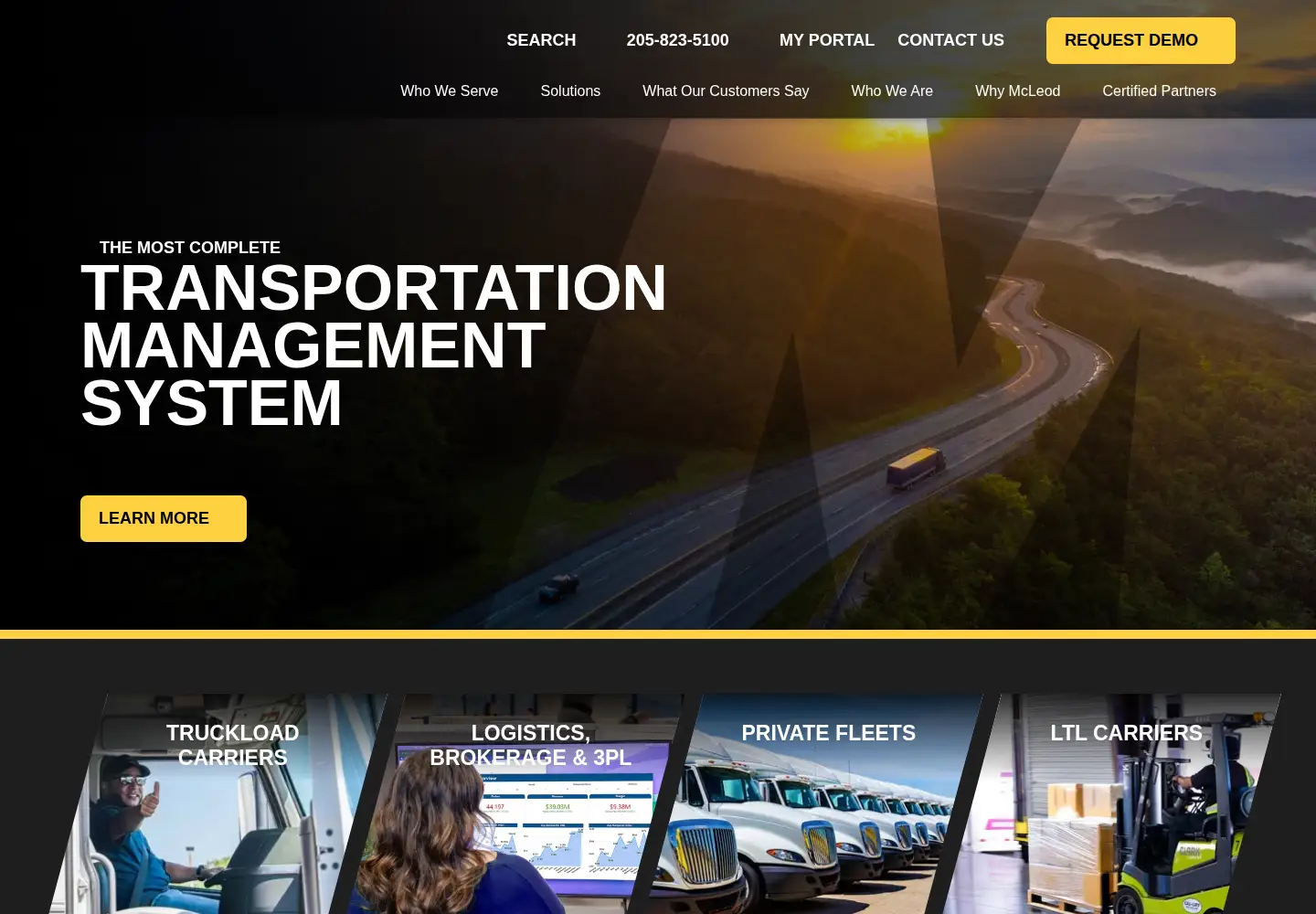Screenshot of mcleodsoftware.com