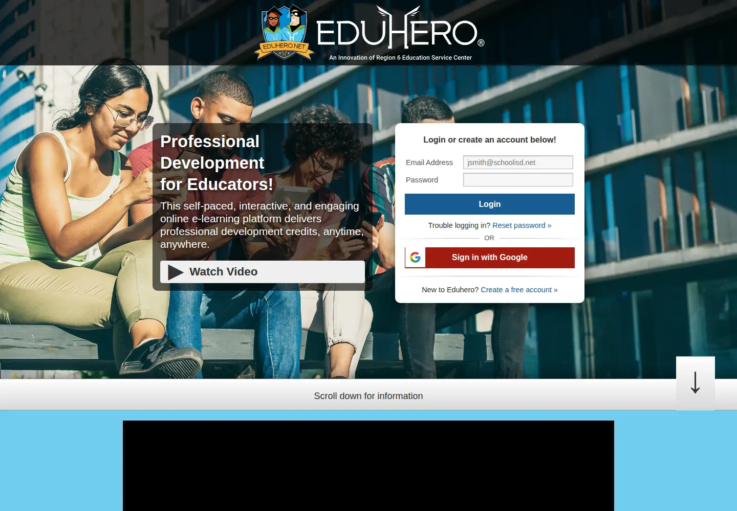 Screenshot of eduhero.net