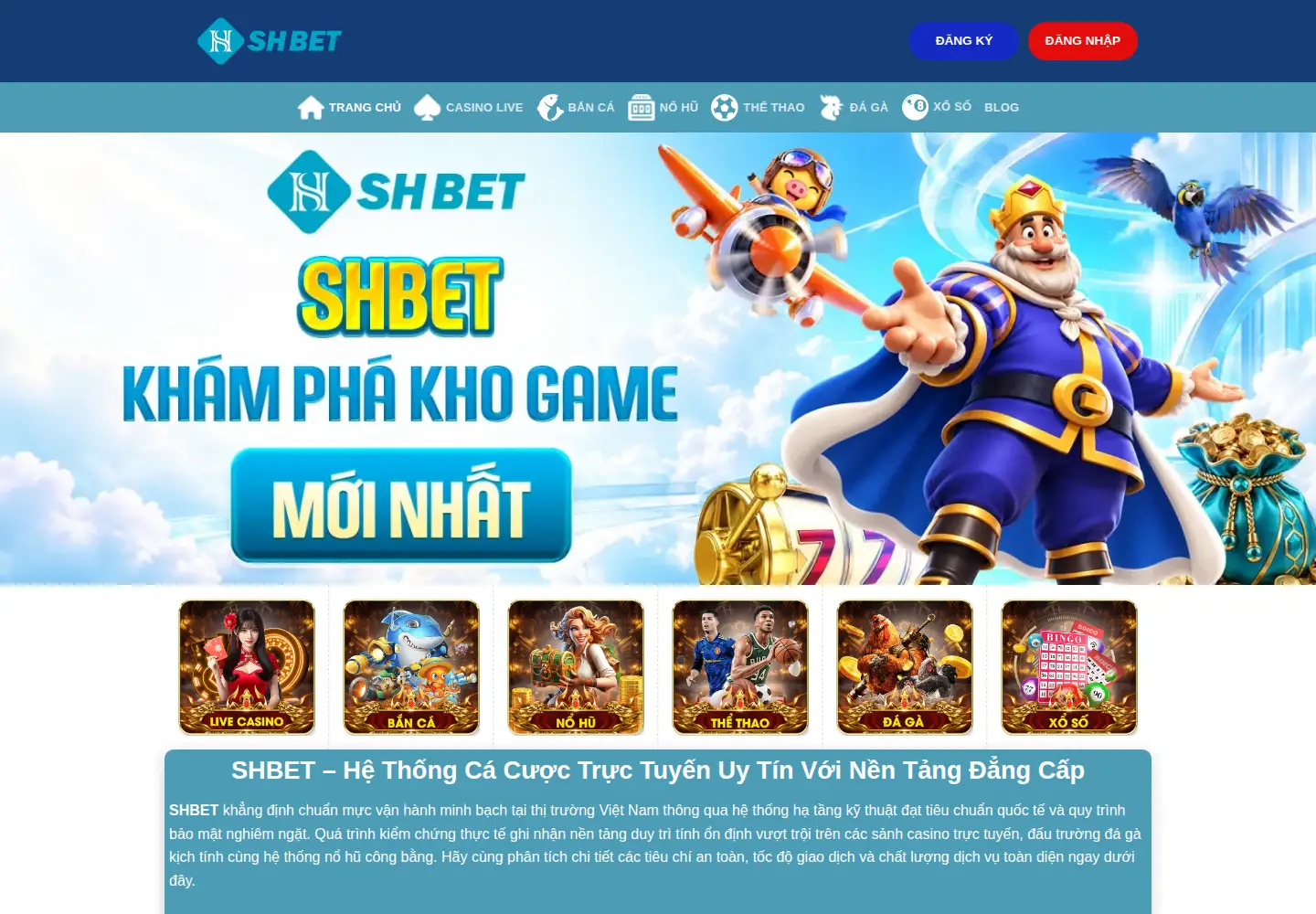 Screenshot of shbet.blue