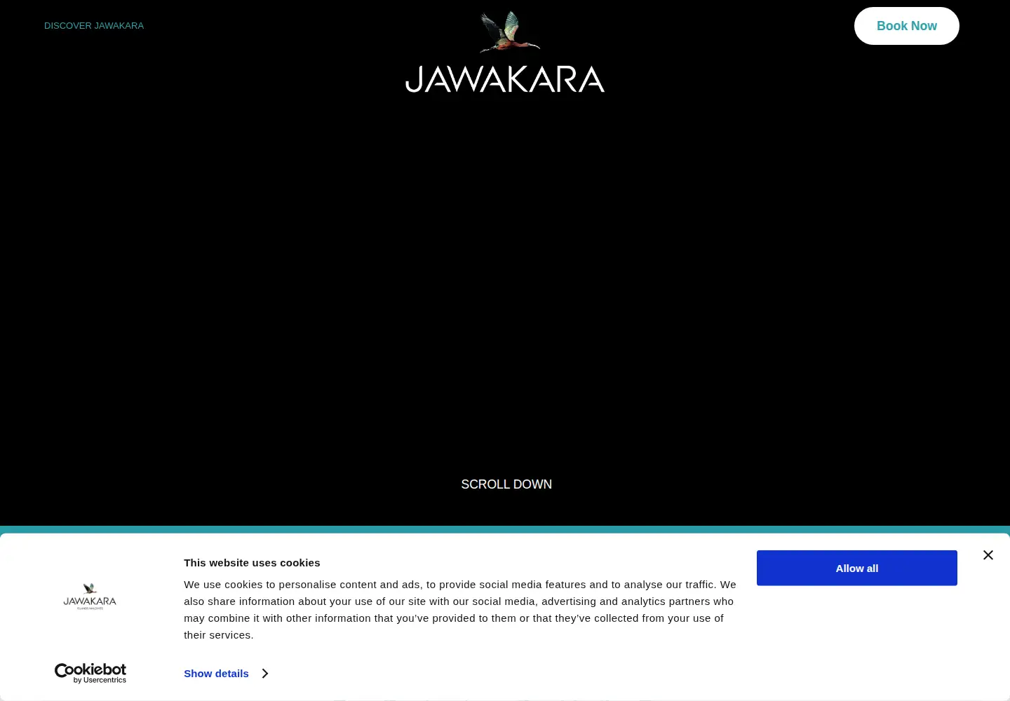 Captured homepage of jawakara.com in the current scan