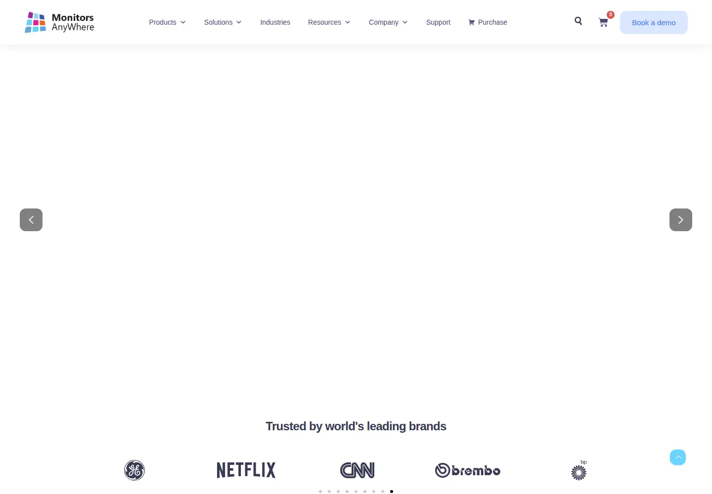 Screenshot of monitorsanywhere.com