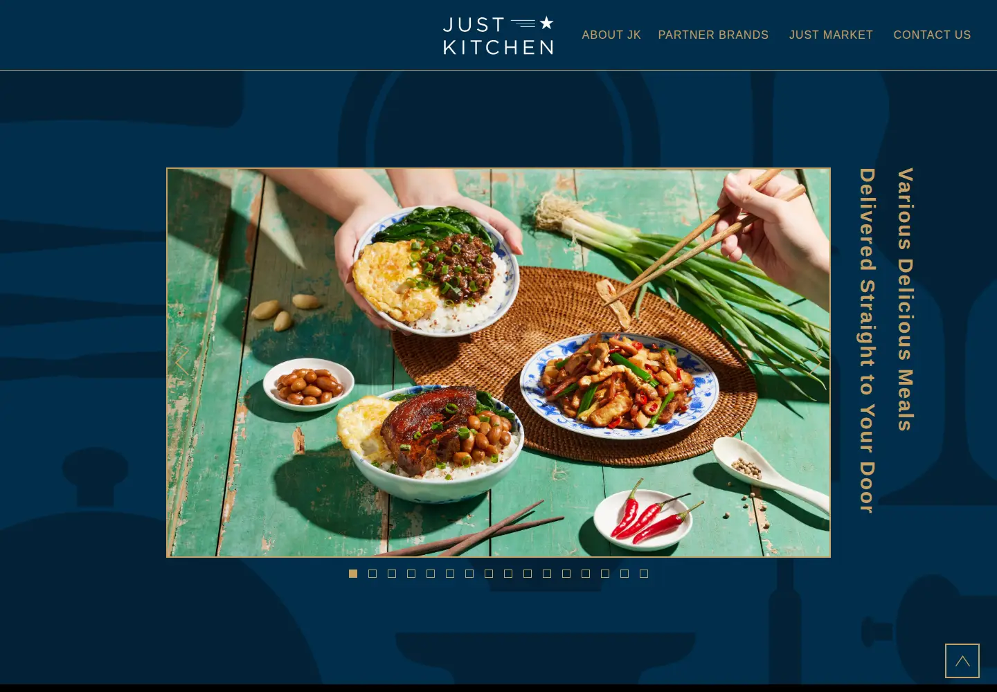 Captured homepage of justkitchen.com in the current scan