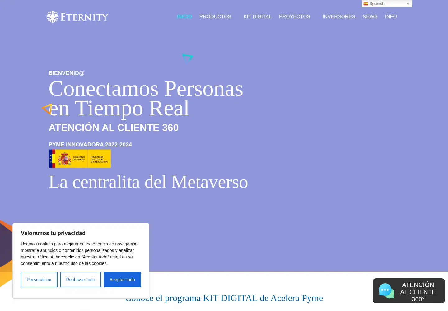 Screenshot of eternity.online