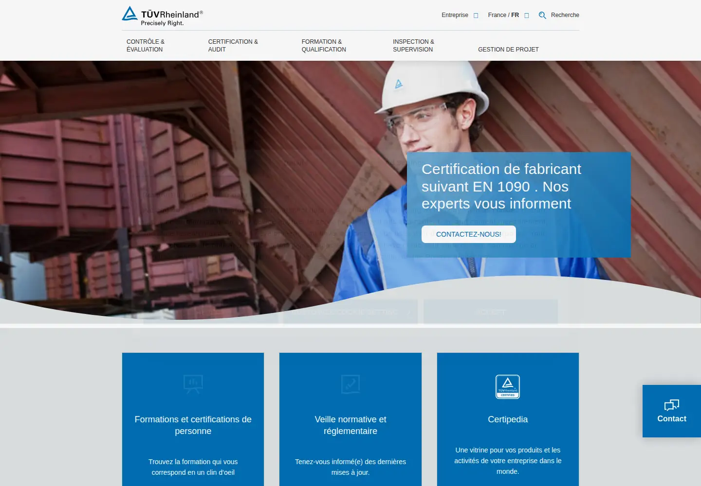 Screenshot of tuv.com