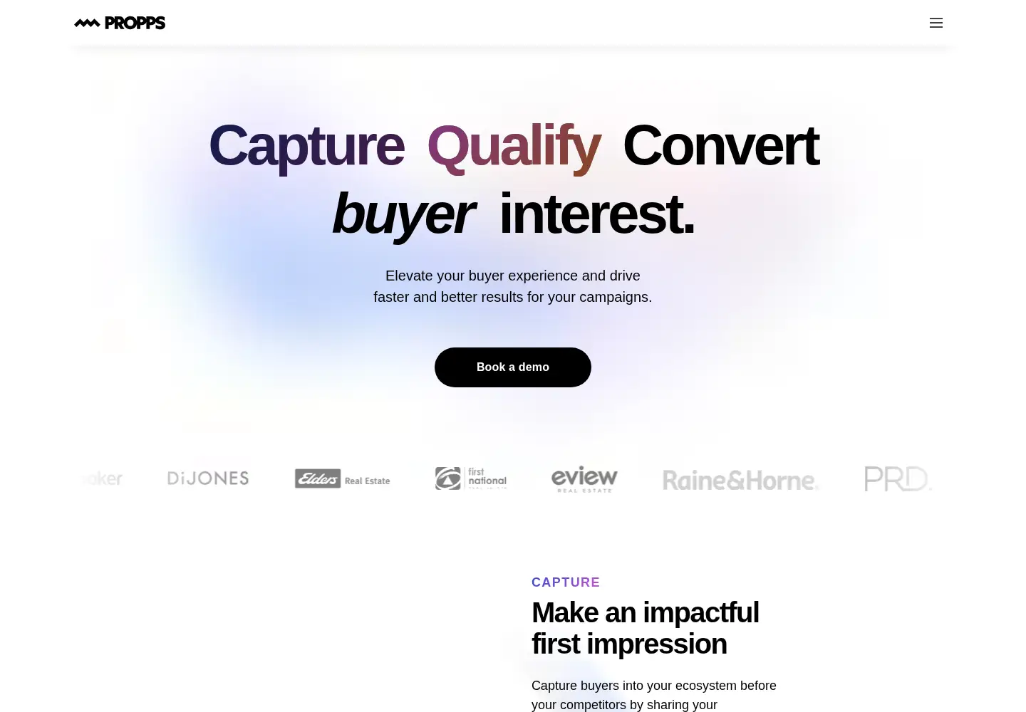 Captured homepage of propps.com in the current scan