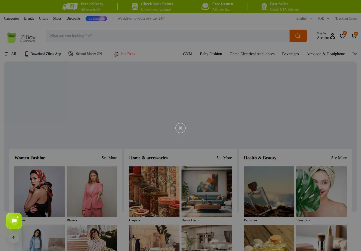 Screenshot of zibox.io