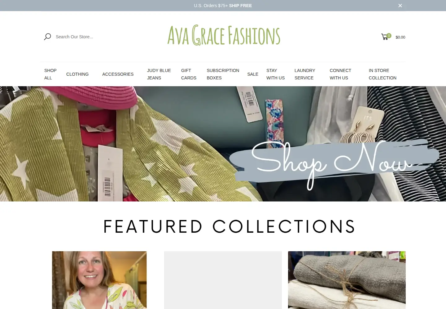 Screenshot of avagracefashions.com