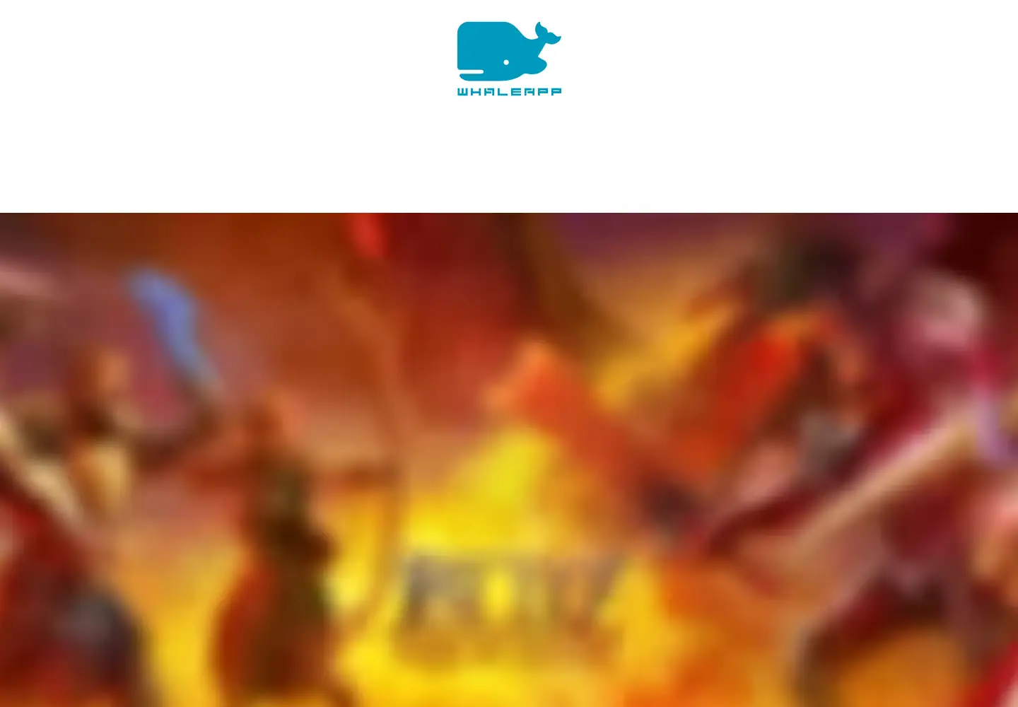 Captured homepage of whaleapp.com in the current scan
