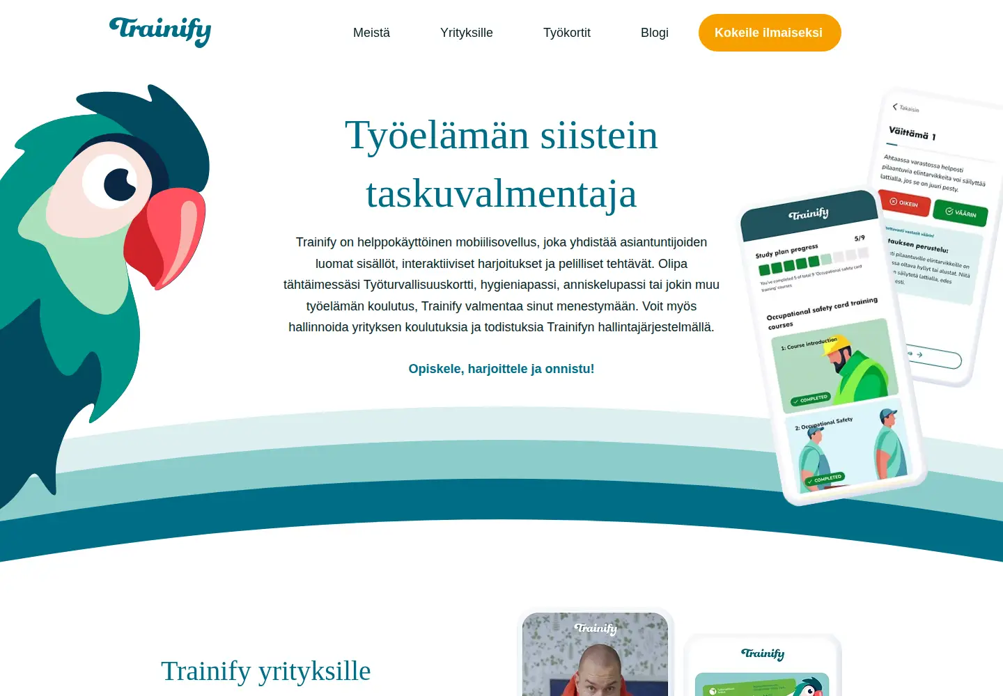 Screenshot of trainify.com