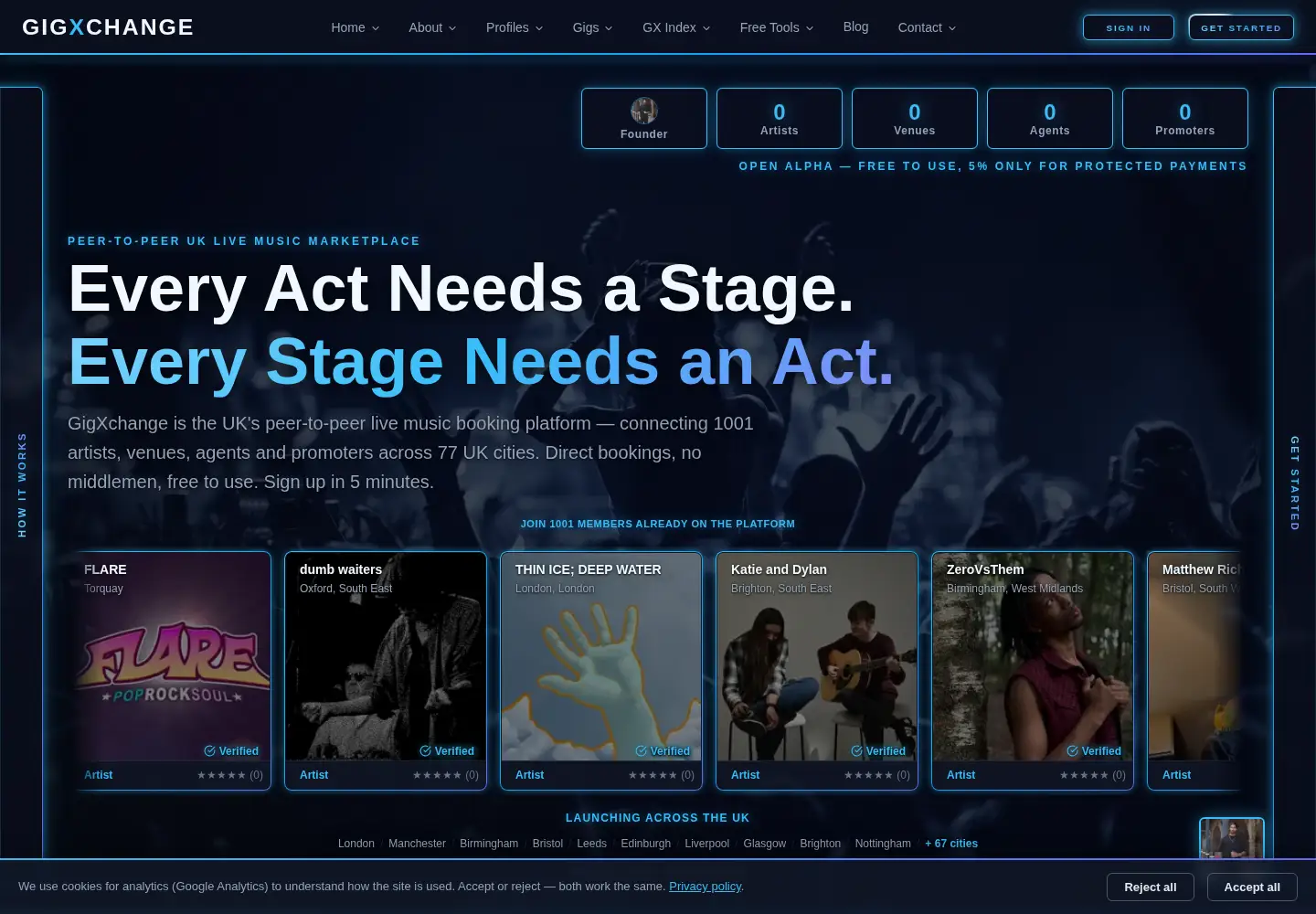Screenshot of gigxchange.app