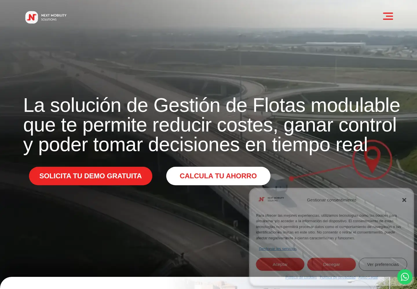 Captured homepage of nextmobility.es in the current scan
