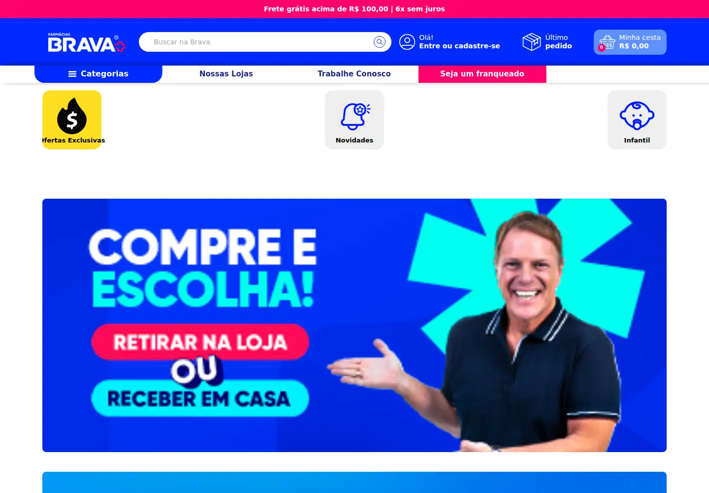 Screenshot of farmaciasbrava.com.br