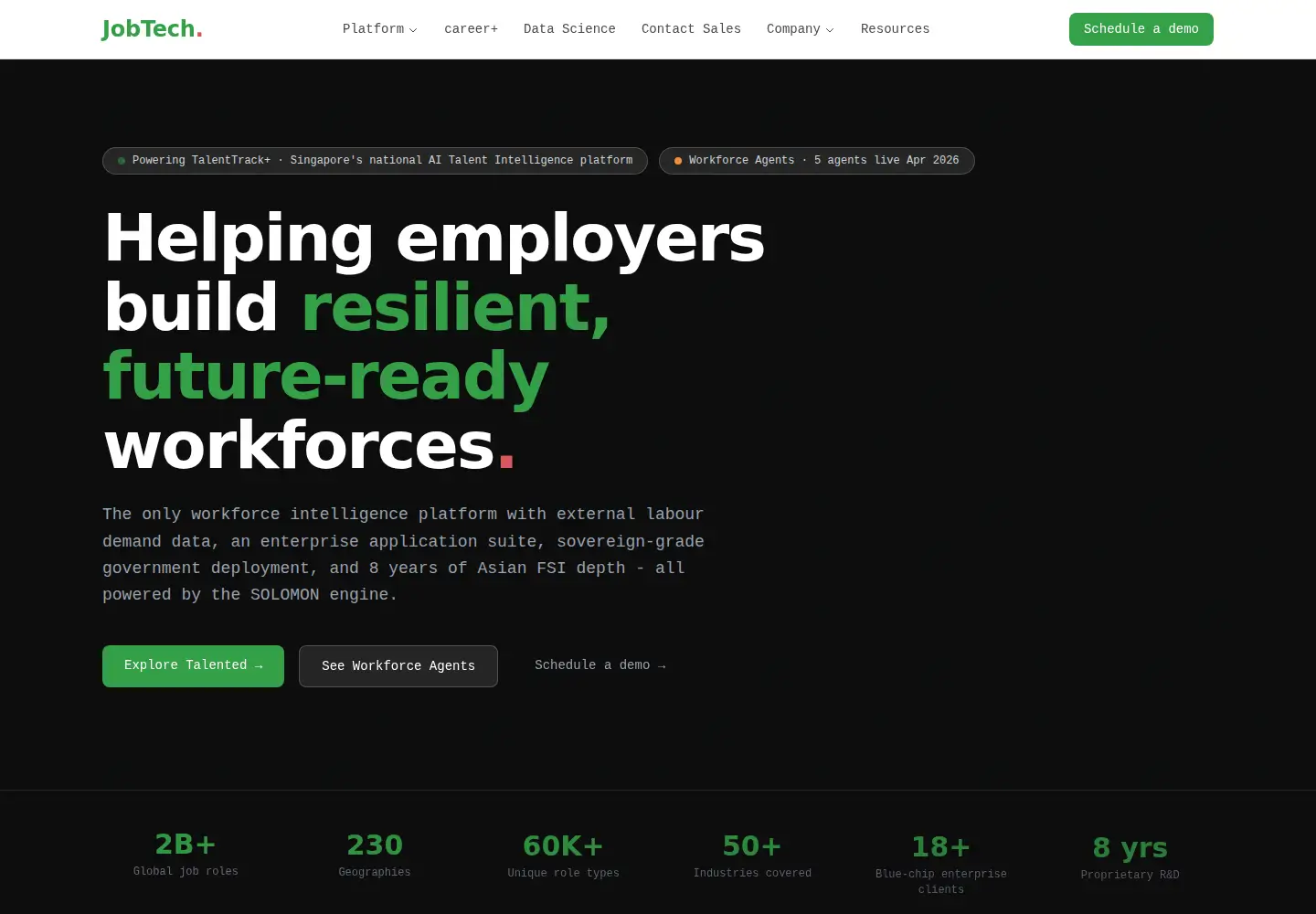 Screenshot of jobtech.co