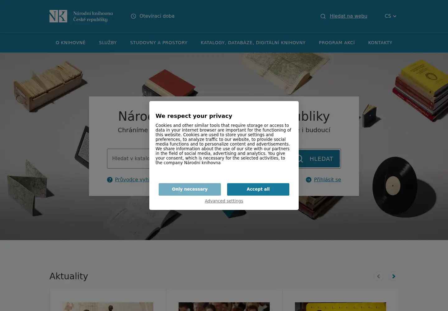 Screenshot of nkp.cz
