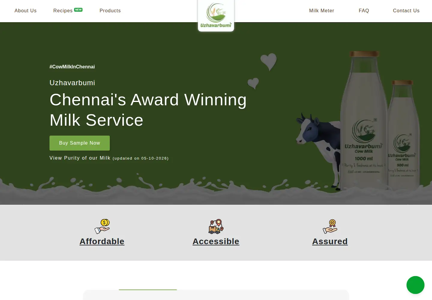 Screenshot of uzhavarbumi.com