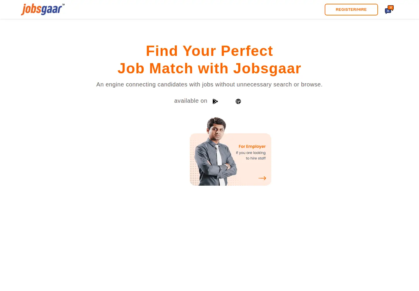 Screenshot of jobsgaar.com