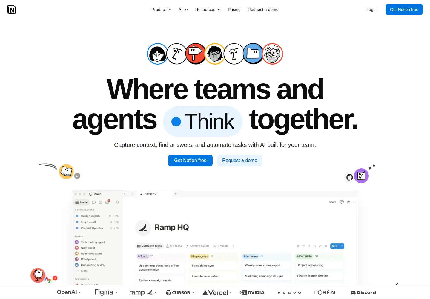 Screenshot of notion.so