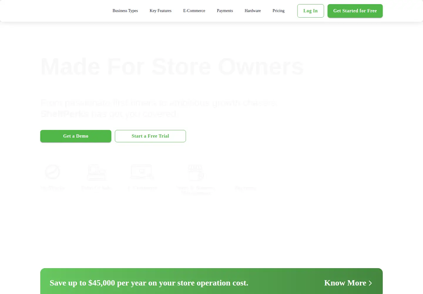 Screenshot of shelfperks.com