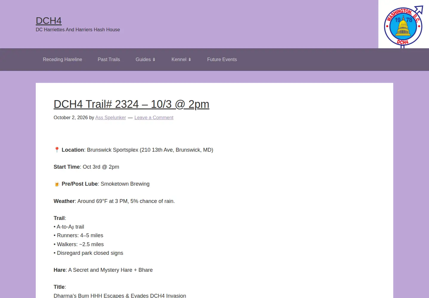 Screenshot of dch4.org