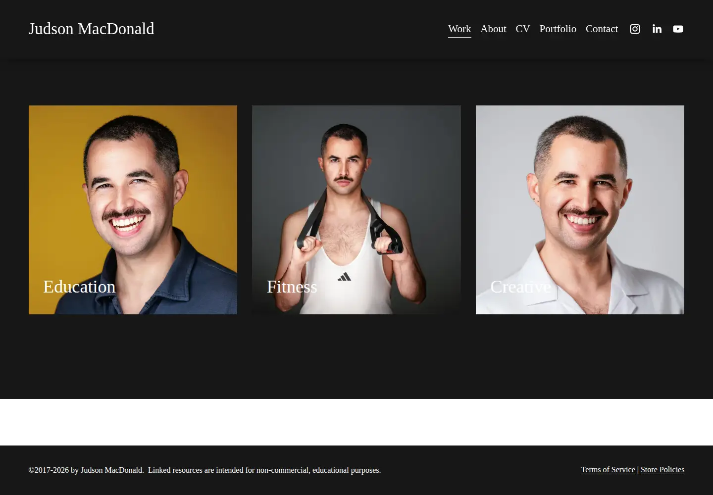 Screenshot of judsonmacdonald.com