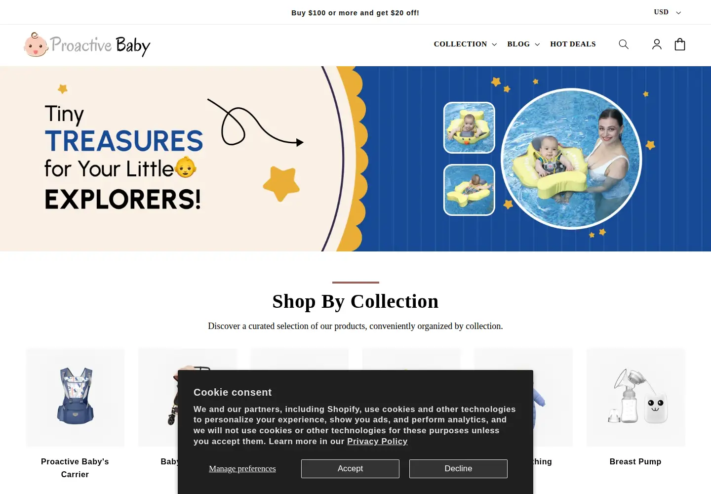 Screenshot of proactivebaby.com