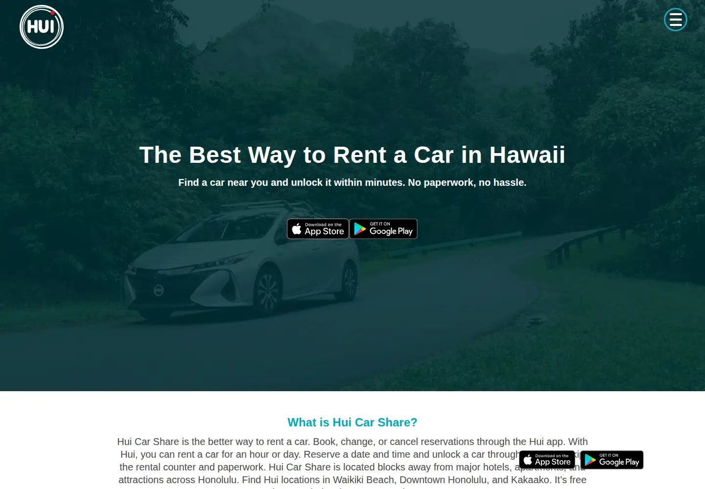 Screenshot of drivehui.com