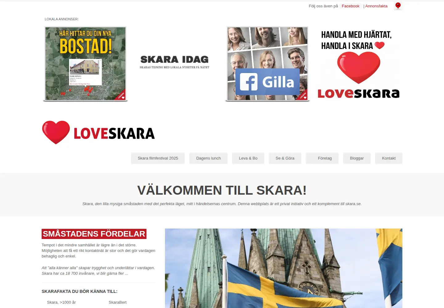 Screenshot of loveskara.se