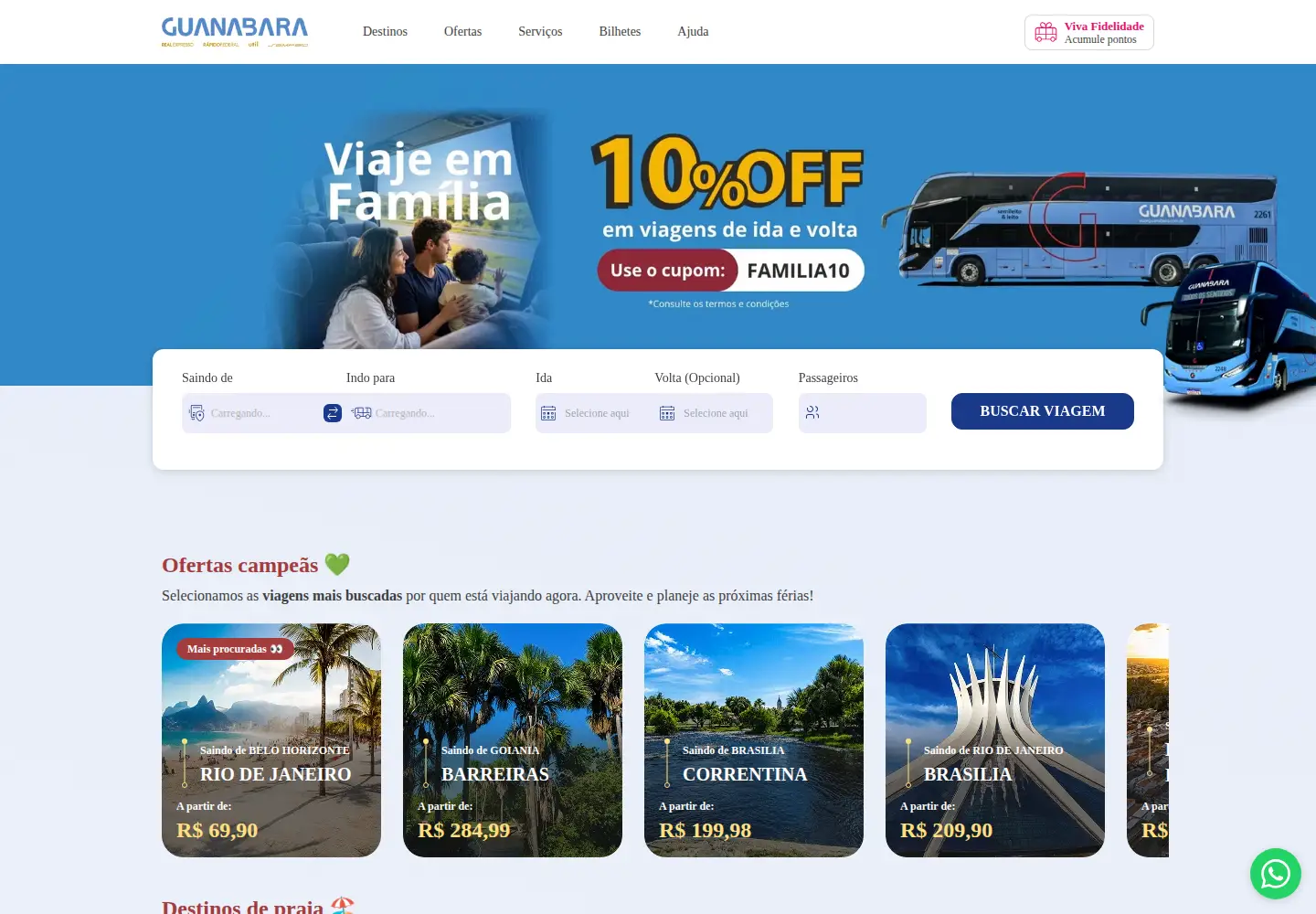 Screenshot of viajeguanabara.com.br